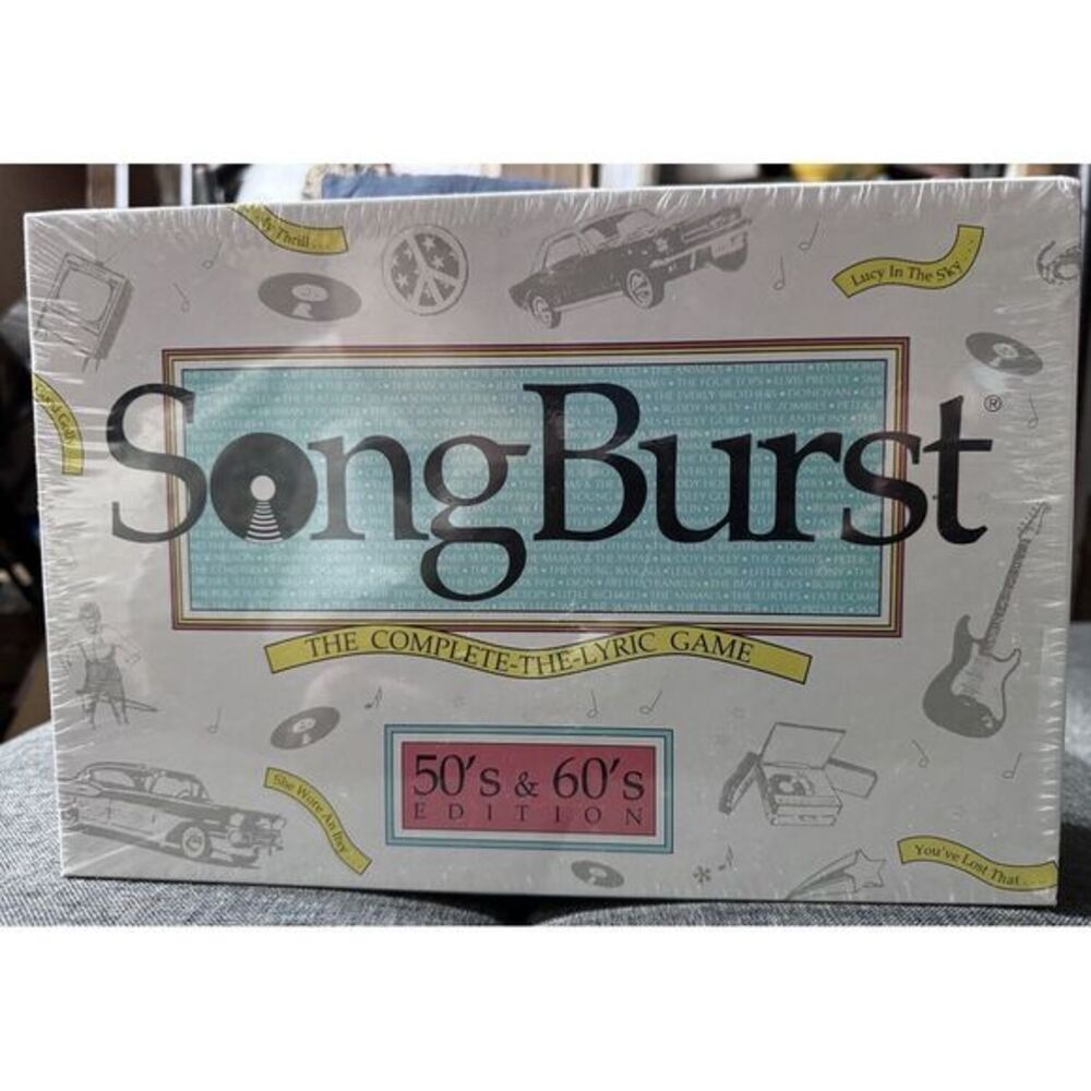 Vintage 1990‎ SongBurst 50's And 60's Edition Board Game Brand New.